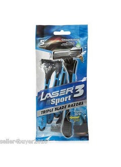 2 Pack Of Laser Sport 3 Triple Blade Razor 5+5 Total 10 Pcs Razors - pzsku/Z5CAB641DA98D57E13560Z/45/_/1690523554/6cbedb19-a566-41e5-914d-b6a697316bee