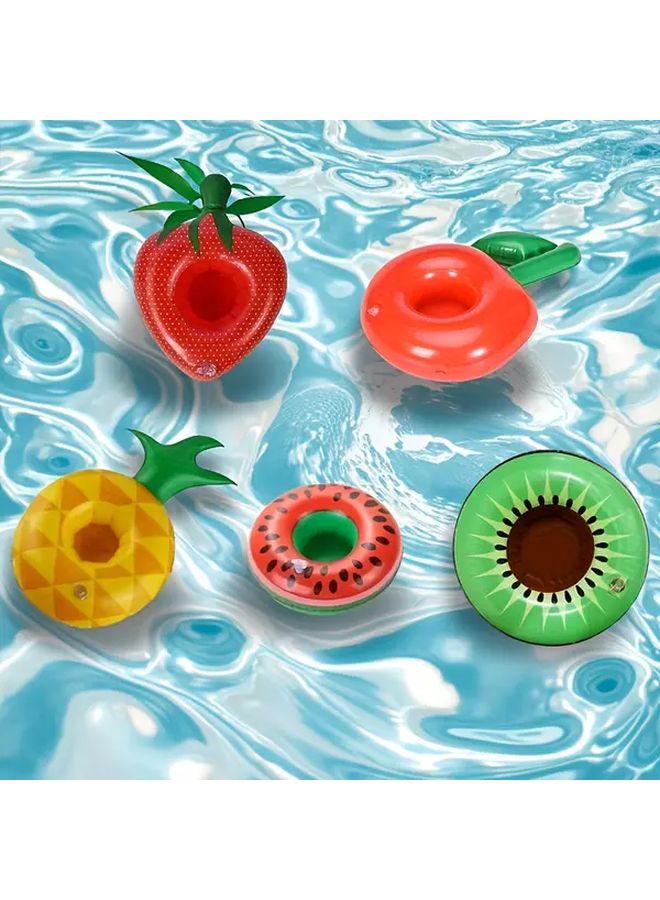 Cherry Inflatable Beverage Rack Floating Cup Holder For Pool Parties Festivals - Image 2