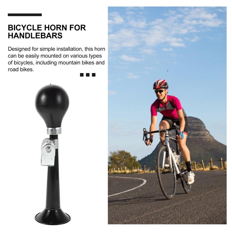 Metal Plated 9 Inch Bike Air Horn Loud Snail Horn with Handle Mount for Mountain Bikes Cycling Safety - Image 5