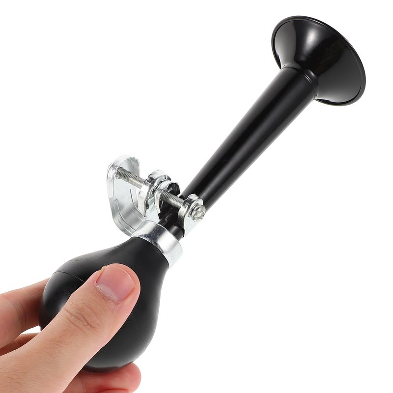 Metal Plated 9 Inch Bike Air Horn Loud Snail Horn with Handle Mount for Mountain Bikes Cycling Safety - Image 4