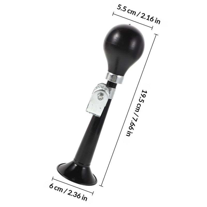 Metal Plated 9 Inch Bike Air Horn Loud Snail Horn with Handle Mount for Mountain Bikes Cycling Safety - Image 3