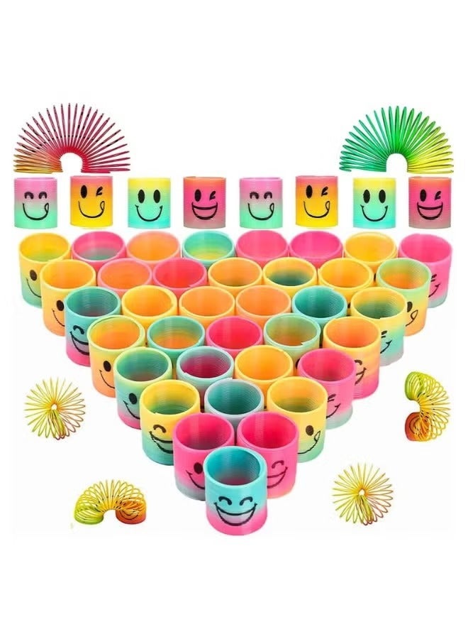 48 PC mini smiley face rainbow spring - Image 1