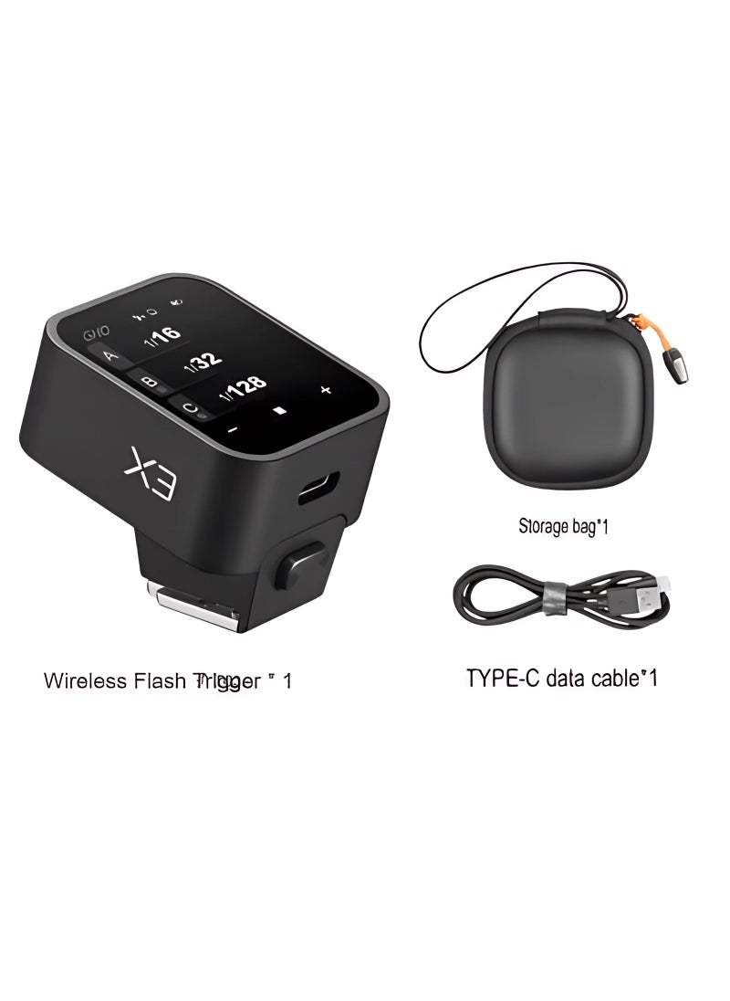 Godox X3O Wireless Trigger Transmitter, 2.4G TTL Flash Trigger With Built In Lithium Battery, Portable Touch Screen Flasher Trigger With TCM Conversion, (X3O, For OBA Camera)  - Image 1