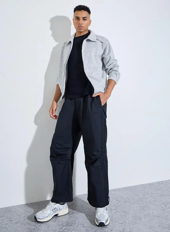ستايلي Grey Minimal Zip-Through Jacket