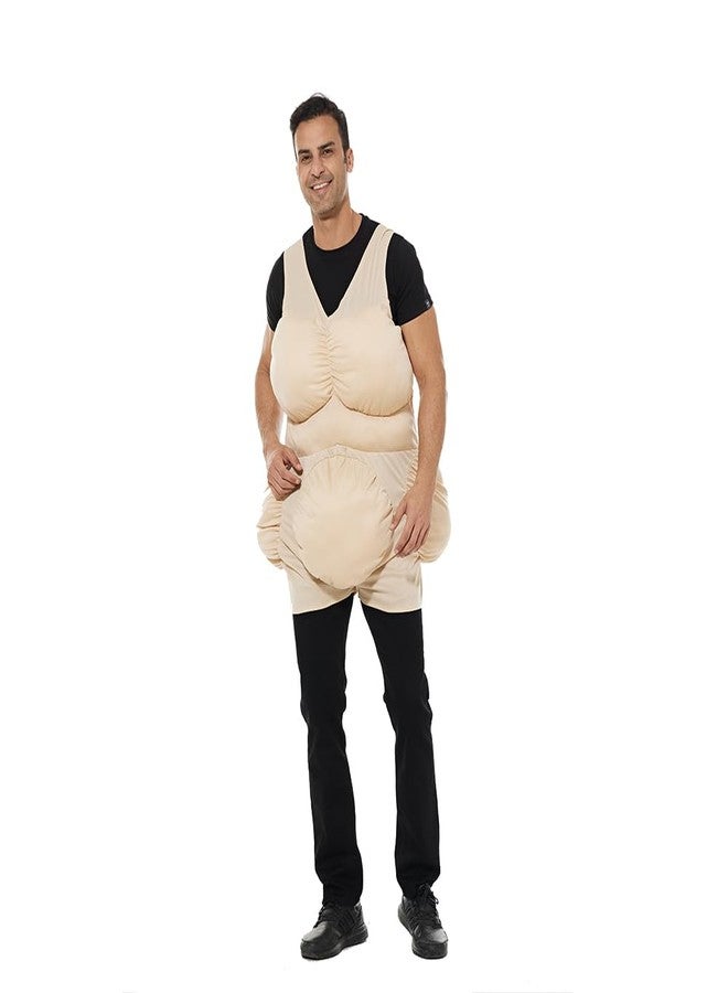 EraSpooky Adult Unisex Fat Suit Funny The Old Chubby Halloween Costume Accessories - Image 5