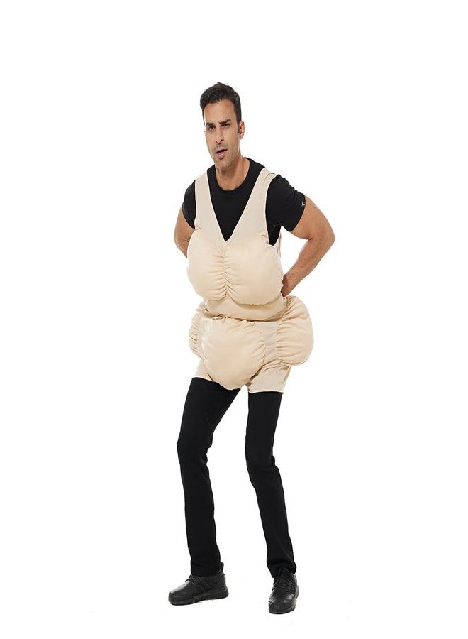 EraSpooky Adult Unisex Fat Suit Funny The Old Chubby Halloween Costume Accessories - Image 3