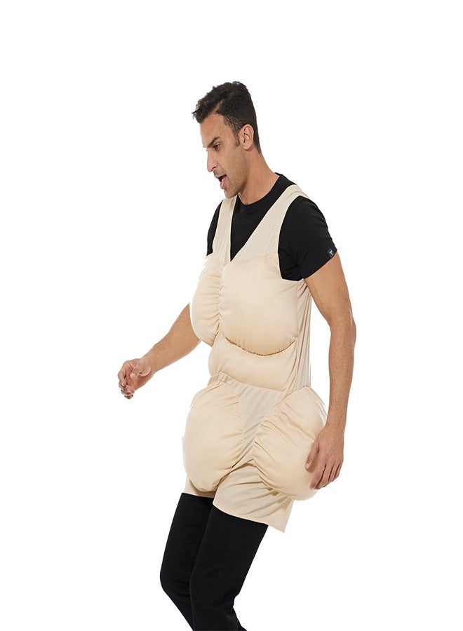 EraSpooky Adult Unisex Fat Suit Funny The Old Chubby Halloween Costume Accessories - Image 2