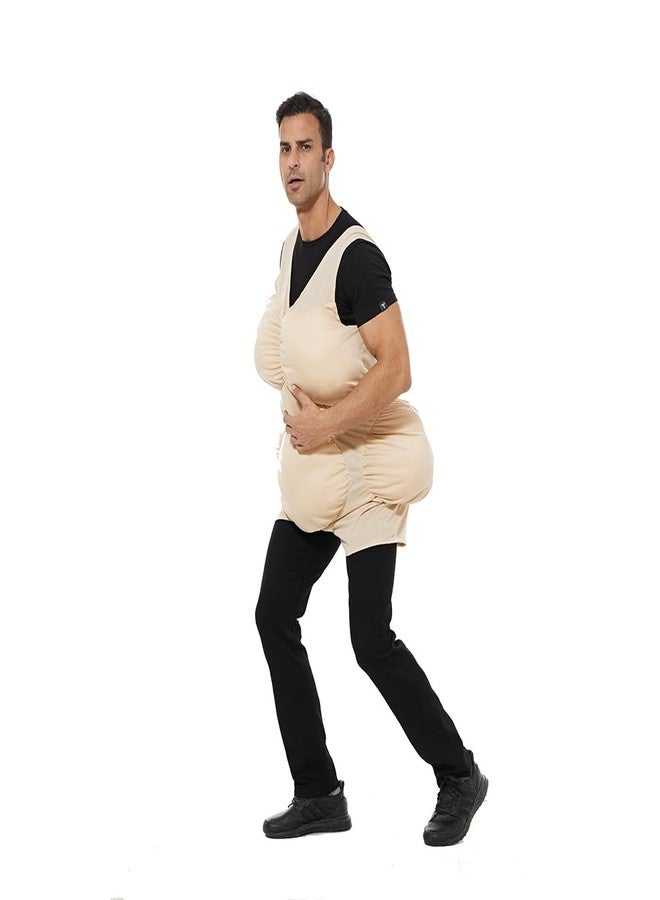 EraSpooky Adult Unisex Fat Suit Funny The Old Chubby Halloween Costume Accessories - Image 4