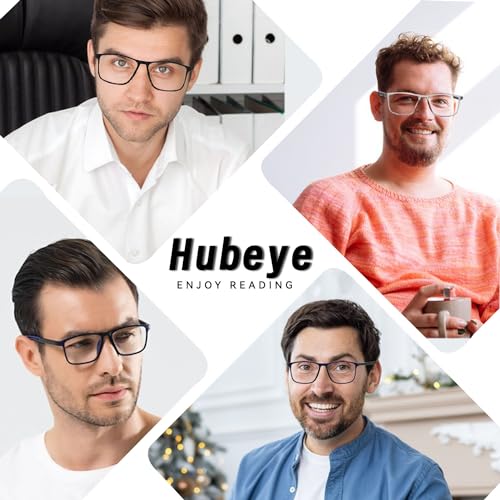 Hubeye TR90 Sports Reading Glasses for Men and Women Ultralight Flexible AntiBlue Light ReadersBlackGreyOrange175 - Image 5