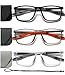 Hubeye TR90 Sports Reading Glasses for Men and Women Ultralight Flexible AntiBlue Light ReadersBlackGreyOrange175 - Image 1