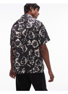 TOPMAN Short Sleeve Satin Floral Shirt  - Image 2