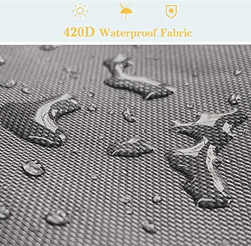 AKEfit 2 Pack Washing Machine Cover,Waterproof Dustproof Washing Cover with Zipper,Fit for Outside Top or Front Load Washer/Dryer,27"W x 26"D x 43"H-Grey - Image 3