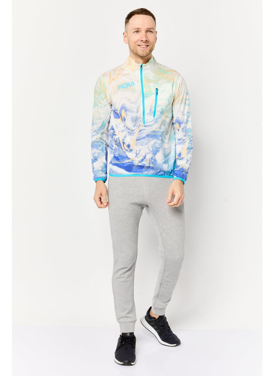 Hoka Men Sportswear Fit Long Sleeves Training Jacket, Multicolor  - Image 2