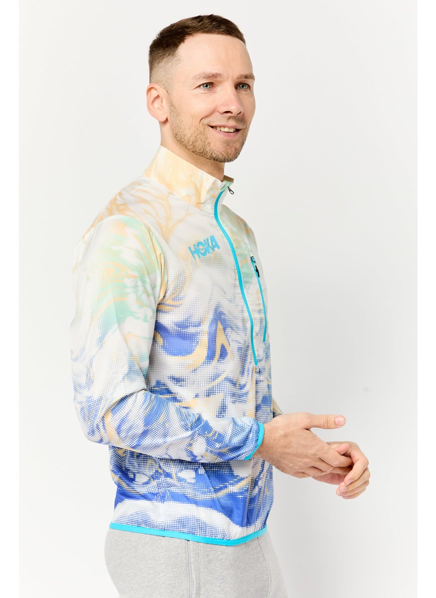 Hoka Men Sportswear Fit Long Sleeves Training Jacket, Multicolor  - Image 3