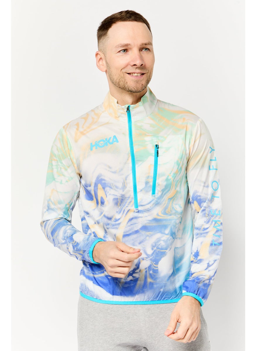 Hoka Men Sportswear Fit Long Sleeves Training Jacket, Multicolor  - Image 1