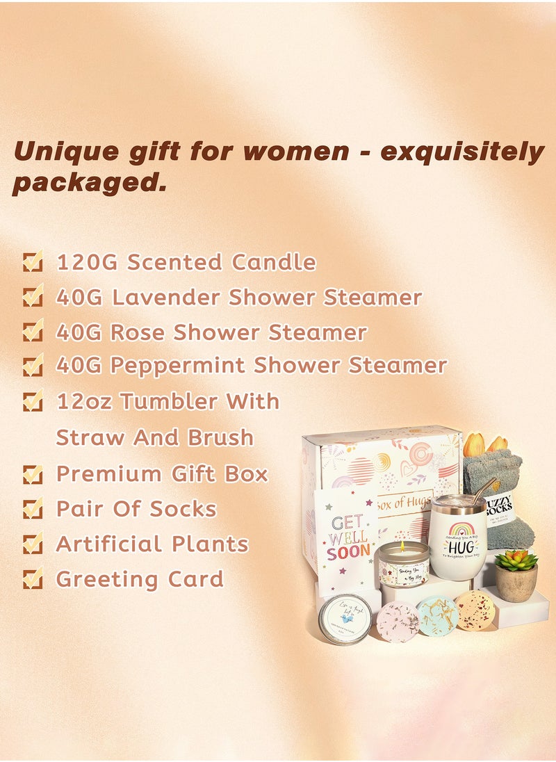 Arabest Spa Gift Hamper for Mom & Teen Girl - Bath Bombs, Candle & Mini Plant (Relaxation/Anniversary Gift for Her)  - Image 4