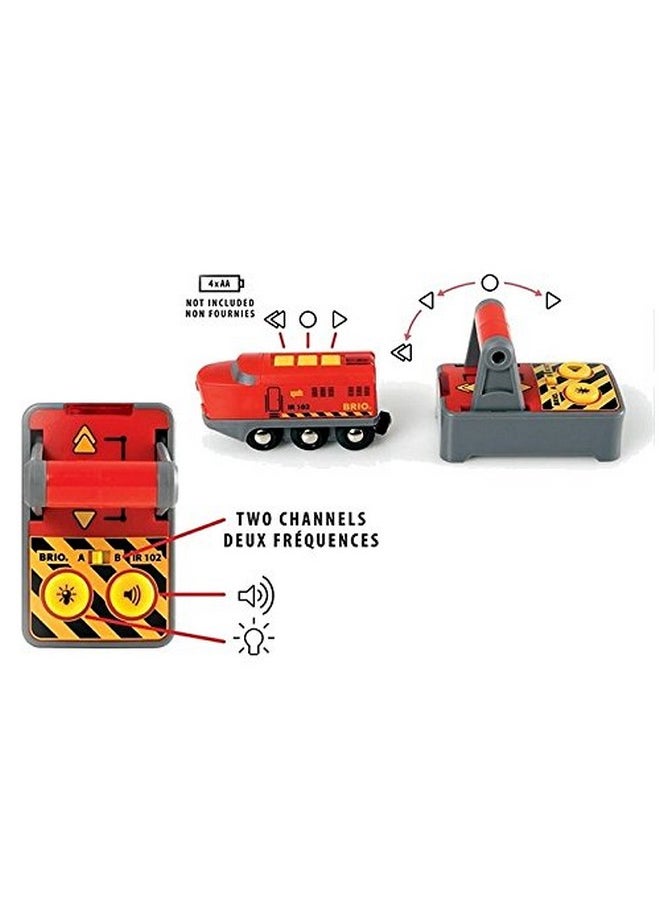 Brio BRIO World 33213 - Remote Control Train Set | Wooden Toy for Kids | Enhances Logical Thinking | Compatible Railway Toys | Ideal for Ages 3 and Up  - Image 2