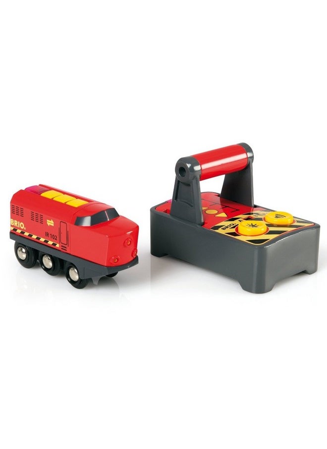 Brio BRIO World 33213 - Remote Control Train Set | Wooden Toy for Kids | Enhances Logical Thinking | Compatible Railway Toys | Ideal for Ages 3 and Up  - Image 1