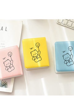 Excefore 3 inch Mini Photo Album Kpop Photocard Binder, Card Id Holder Book with 36 Pockets( Hollow Pink Bear)  - Image 4