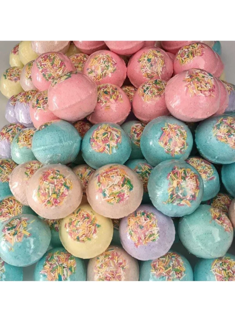 Space Shop Joy Bomb -Pedicure Ball -Moisture Ball -Bath Ball 90 gr 10 Pieces