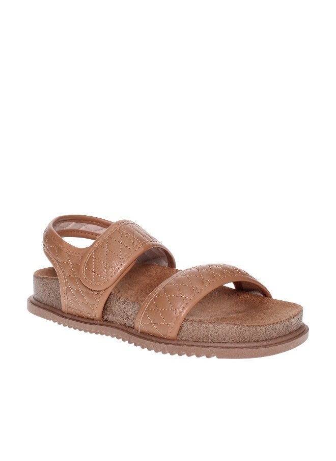 Beira Rio Beira Rio Ladies Sandals With Back Strap Brown | Made In Brazil  - Image 1