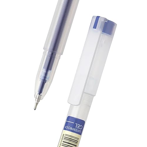 FLAIR Glass Gel Pen | Tip Size 0.6 mm | Elegant Looks | Soft Rubber Grip | WaterProof Ink | Smudge Free Writing | Ideal for School, College & Office | Blue, Black & Red Ink, Tumbler Set Of 100 Pens - Image 3