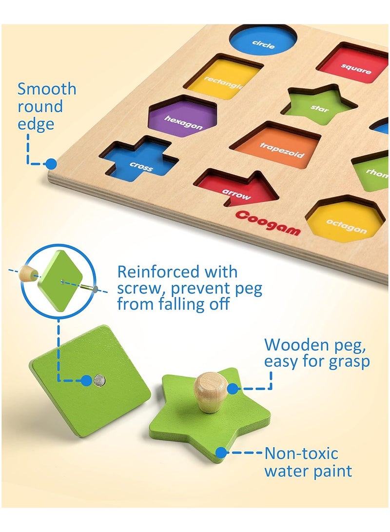 Toys Wooden Shape Nail Puzzle, Fine Motor Colour Matching Sorting Board, Early Learning Educational Activity Toys Gifts for Preschoolers 3 4 5 Years Olds - Image 5