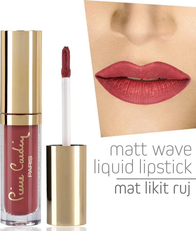 pierre cardin Matt Wave Liquid Lipstick – Matte Liquid Lipstick - Nectarine