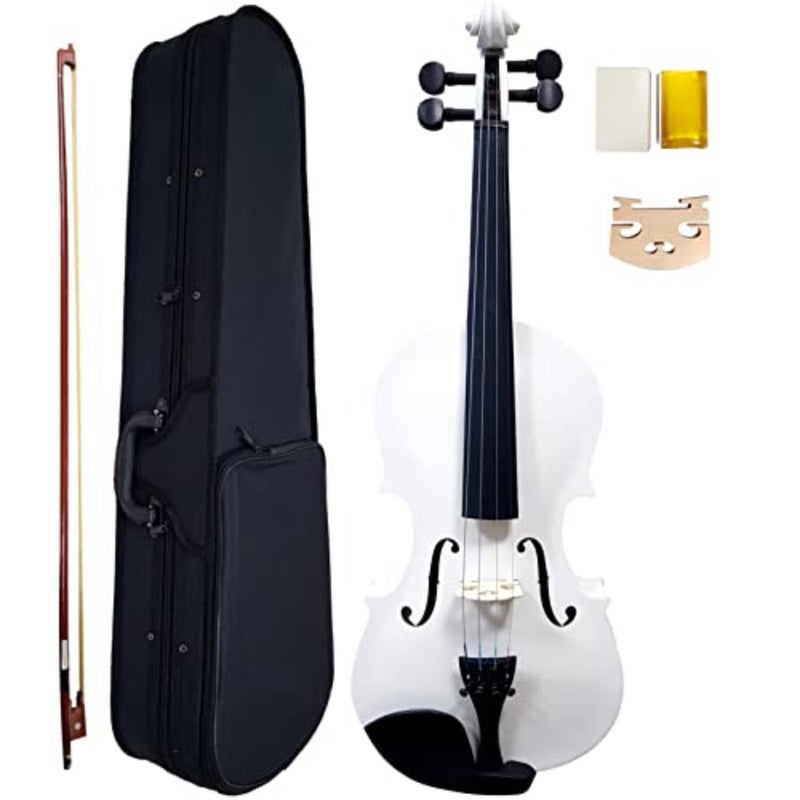 Coloured Violin 4/4 Full Size High Grade Solid Wood with Hardcase, Rosin, Bow, Extra Set String - Image 2