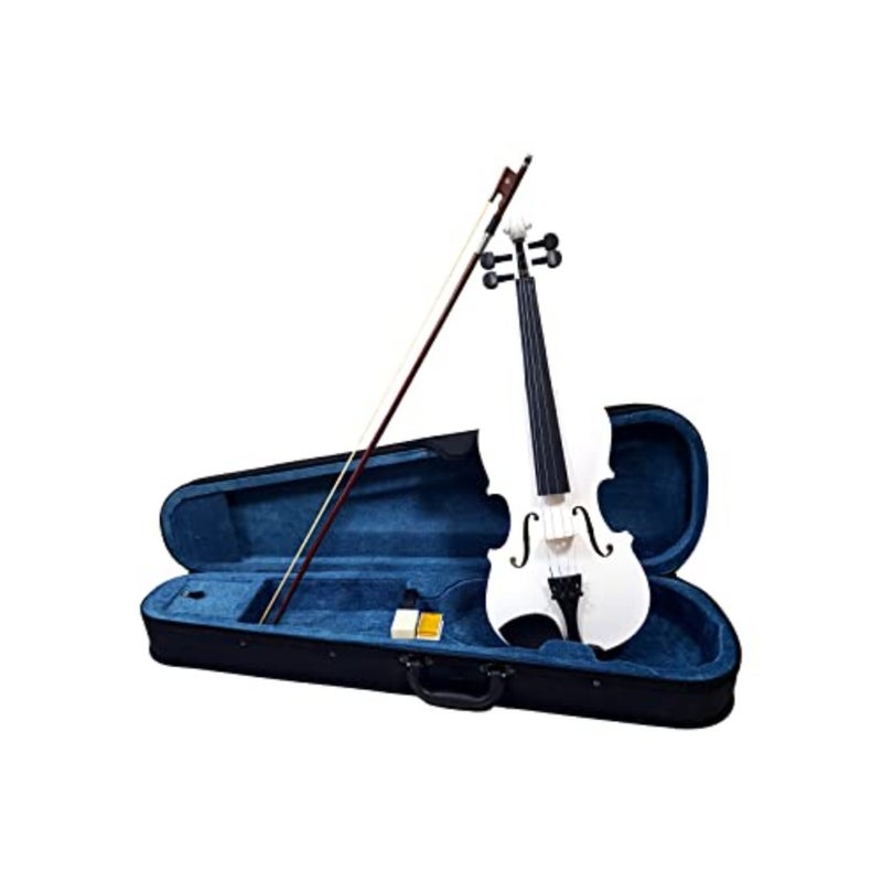 Coloured Violin 4/4 Full Size High Grade Solid Wood with Hardcase, Rosin, Bow, Extra Set String - Image 5
