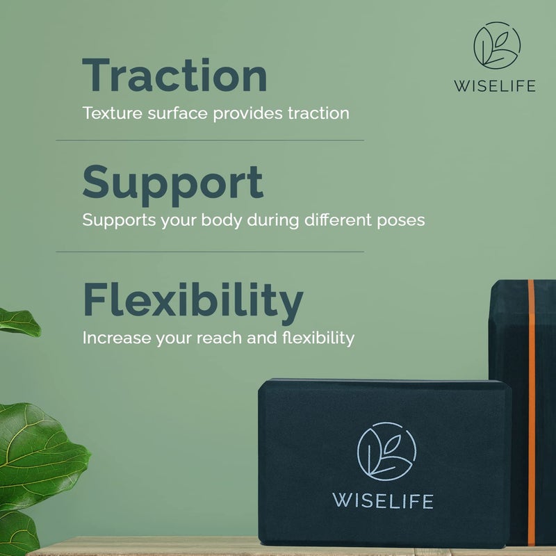 WISELIFE Bottle Green Yoga Block | Yoga Brick, High-Density Premium EVA Foam Material, Soft Surface for balance, support & performance, Yoga Props (Pack of 1, Extra Large Size) - Image 5