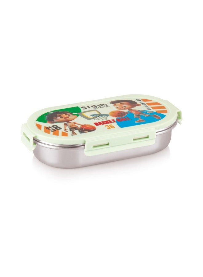 Attro Pluto Stainless Steel Lunch Box with 1 Small Container Airtight Leak-Proof Food Grade - Green 540ml+170ml - Image 1