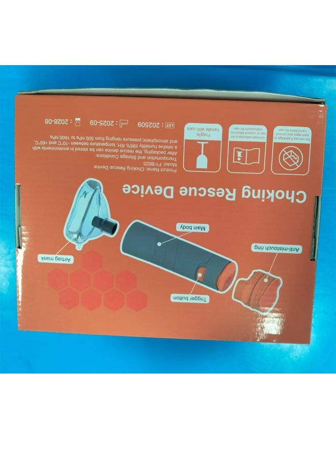 Fifth Generation - Automatic Heimlich First Aid Device for Children and Adults, including large, medium and small-sized masks, respiratory training apparatus, portable high-suction domestic first aid kit, and paediatric anti-choking training mask (grey). - Image 3