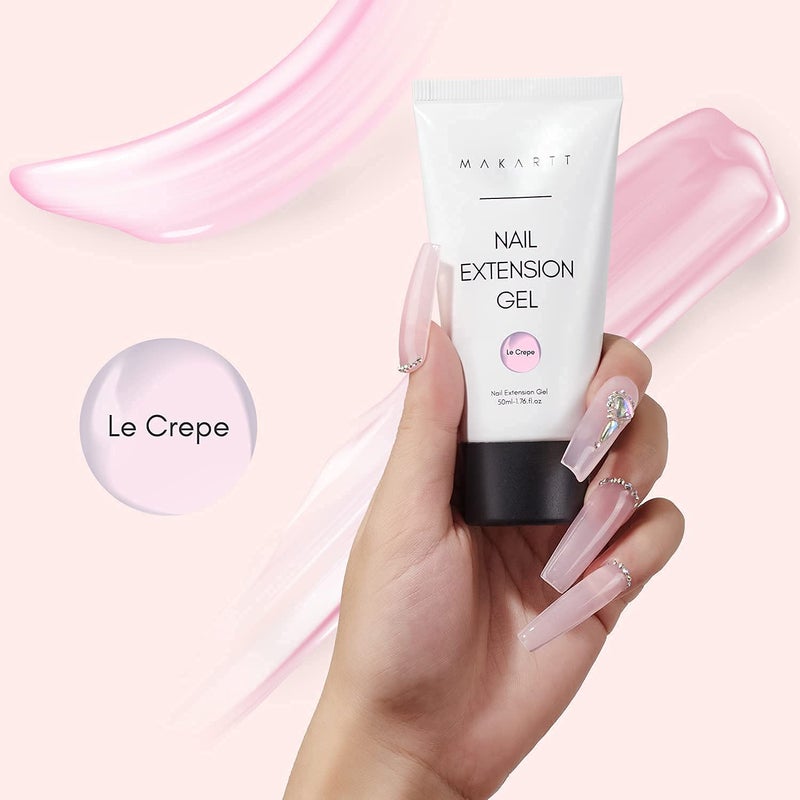 Makartt Hema-Free Poly Nail Gel Light Pink,50ML Builder for Extension, Strengthener, Hard Gels for Nails, Beauty Gift Trendy Manicure Design Salon DIY at Home - Image 4