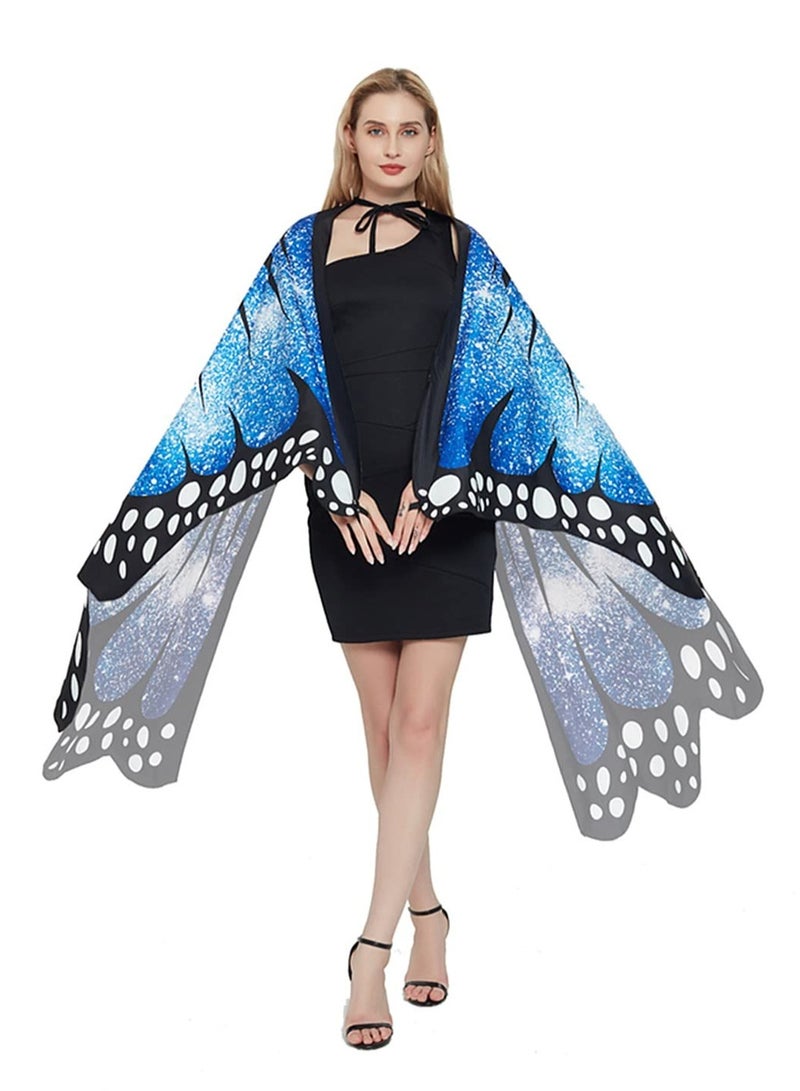 Women Butterfly Wings Shawl Fairy Girls Cape Dress Up Costume Accessory - Image 2