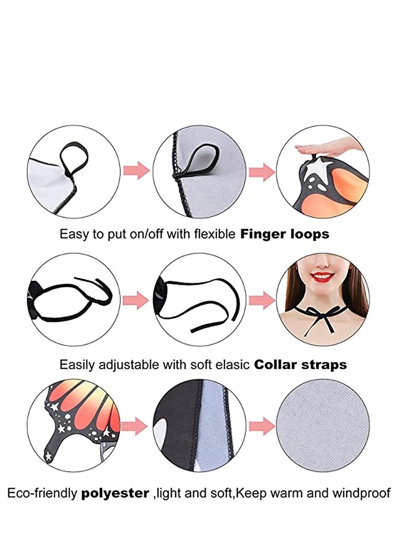 Women Butterfly Wings Shawl Fairy Girls Cape Dress Up Costume Accessory - Image 3