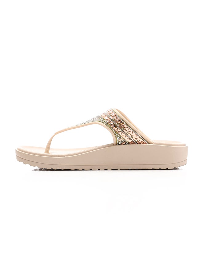 DejaVu - Decorated One-Thong Slippers - Image 1