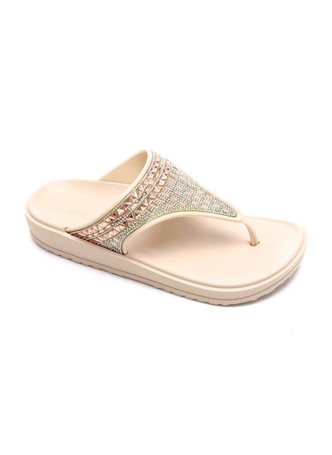 DejaVu - Decorated One-Thong Slippers - Image 1