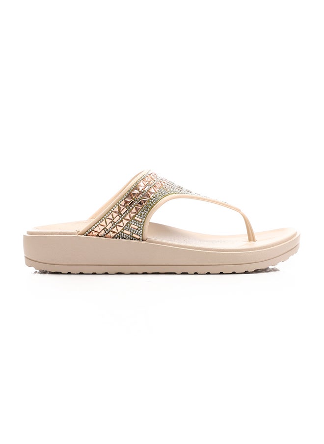 DejaVu - Decorated One-Thong Slippers - Image 1