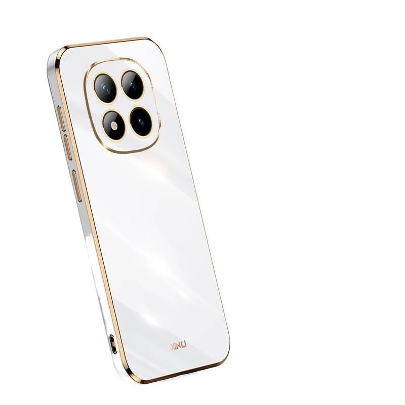 MS TPU Protective Case for Redmi Note 13 Pro with Shockproof and Drop Protection plus Shockproof plus Full Coverage plus Electroplating in White - Image 1