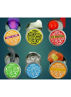 Ja-Ru Lab Putty Bundle Set (1 Pack, 3 Units Assorted) Glow In The Dark Slime, Clear Putty, Bouncing Putty, Magnetic Putty, Color Changing Putty For Kids. Slime Party Favors For Kids. 9580-1A  - Image 5