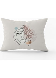 Cango Home White Black Modern Silhouette Figure Patterned Digital Print Throw Pillow Pillow Case CGH513-3550 Double Sided Printed 