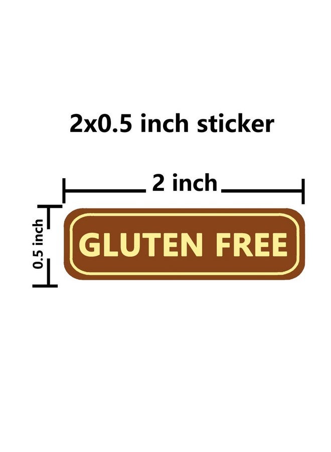 Besttile Gluten Free Labels,Food Allergies Warning Label Stickers For Food Package,2X0.5 Inch,500 Pcs Per Roll - Image 3
