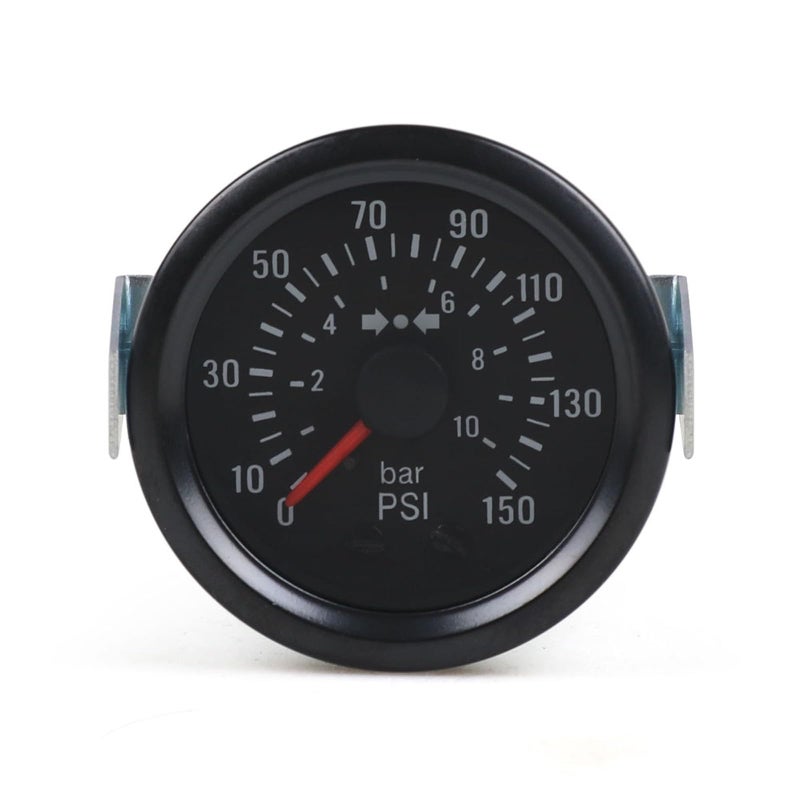 Dyno Racing 2 52mm Mechanical Barometer 010 Bar0150PSI Air Pressure 12V Press Gauge Yellow Light Car Meter NPT18 - Image 3