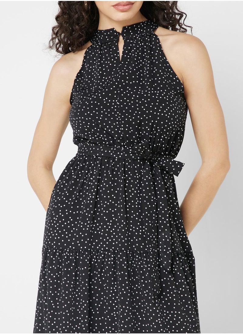 ELLA - Sleeveless Printed Dress - Image 1