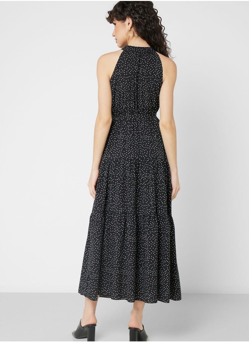 ELLA - Sleeveless Printed Dress - Image 1