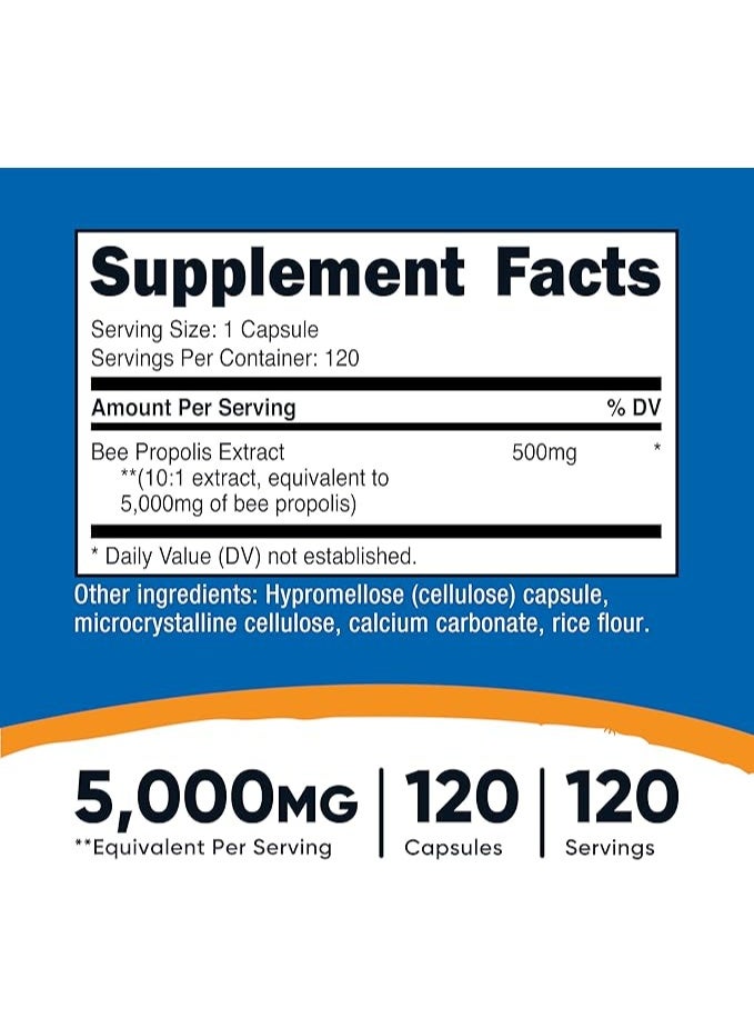 Nutricost, عكبر النحل، 5000 مجم، 120 كبسولة - Image 5