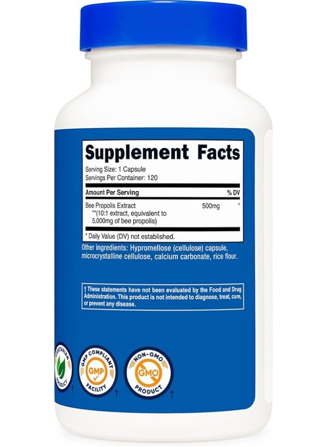 Nutricost, عكبر النحل، 5000 مجم، 120 كبسولة - Image 2