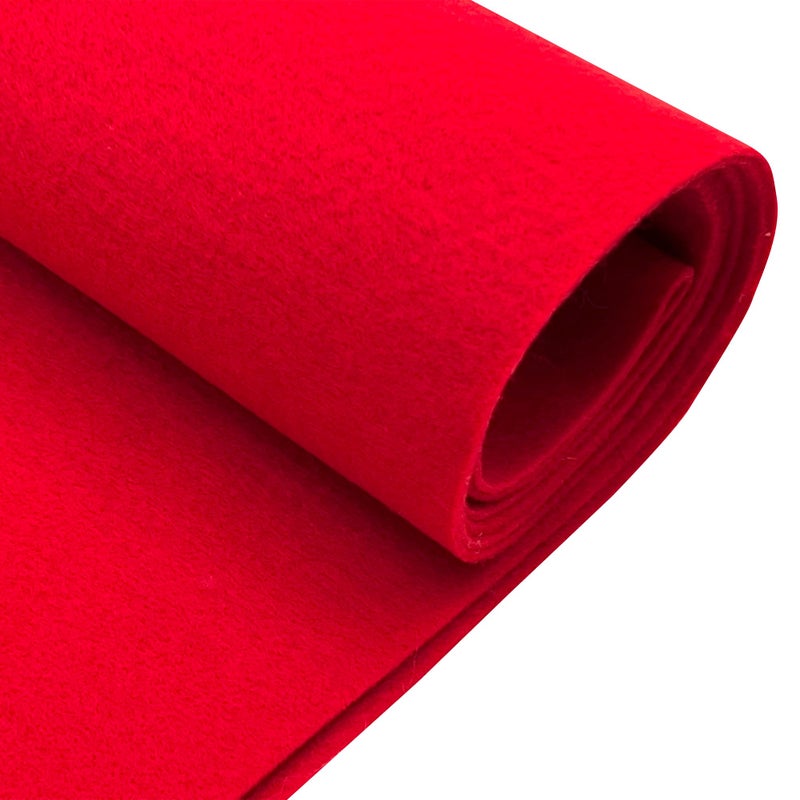 EOVEA Acrylic Felt Fabric by The Yard 72 Wide 16mm Thick Soft Durable NonFraying Felt for DIY Crafts Sewing Upholstery Costumes PaddingRed One Yard - Image 3