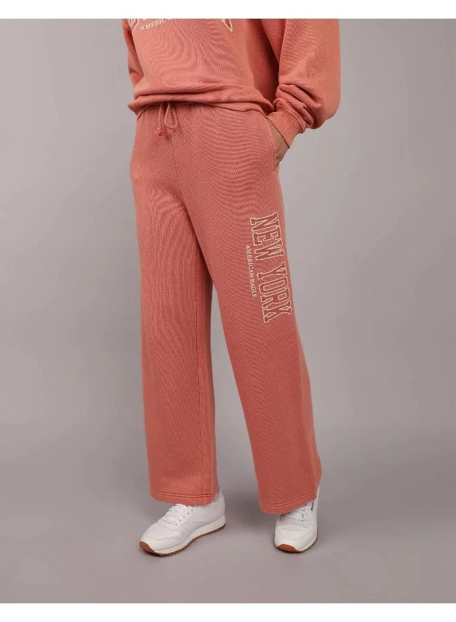 American Eagle High Waist Graphic Sweatpants